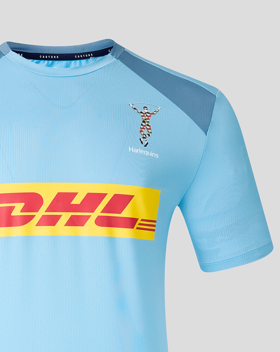 HARLEQUINS MENS 2026/27 TRAINING T-SHIRT - GLACIER BLUE