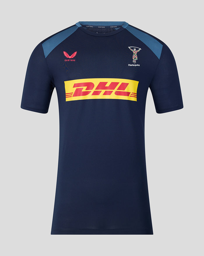 HARLEQUINS MENS 2026/27 TRAINING T-SHIRT - NAVY
