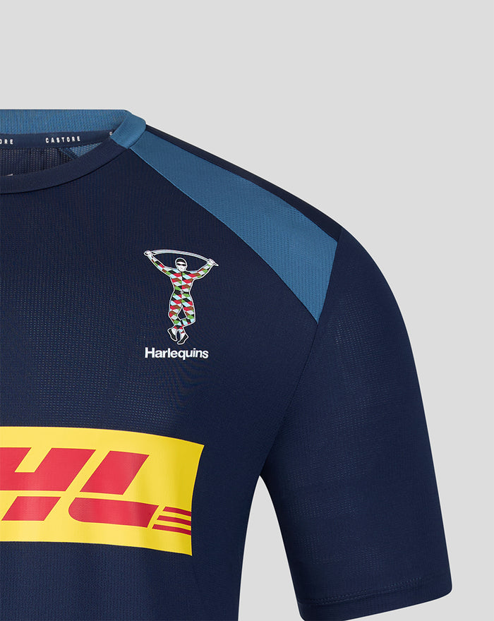 HARLEQUINS MENS 2026/27 TRAINING T-SHIRT - NAVY