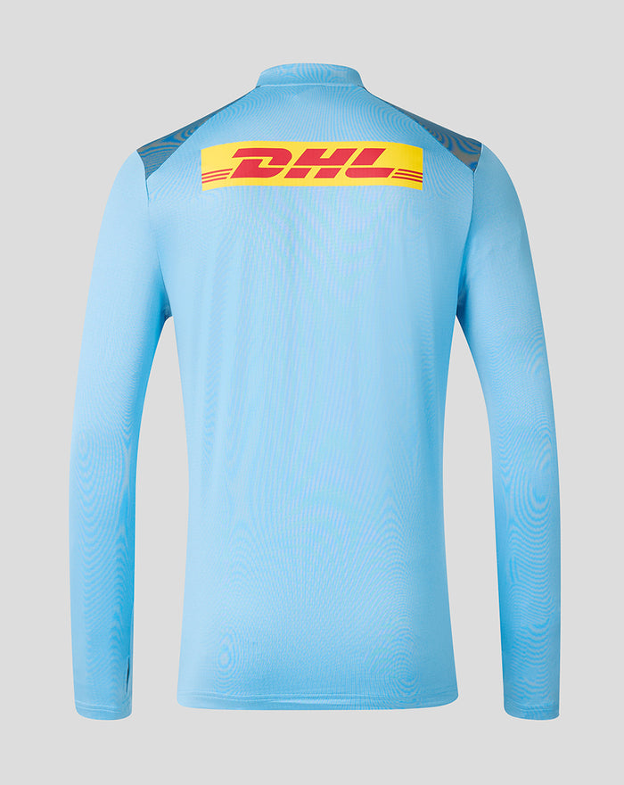 HARLEQUINS MENS 2026/27 TRAINING QUARTER ZIP TOP - GLACIER BLUE