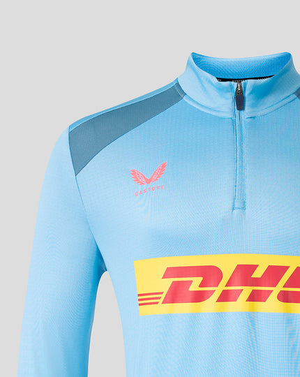HARLEQUINS MENS 2026/27 TRAINING QUARTER ZIP TOP - GLACIER BLUE