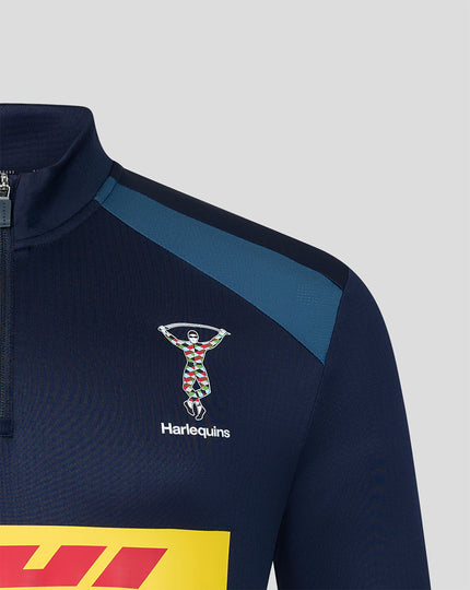 HARLEQUINS MENS 2026/27 TRAINING QUARTER ZIP TOP - NAVY