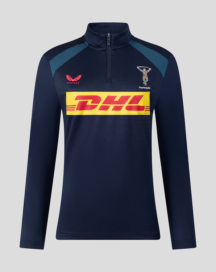HARLEQUINS WOMENS 2026/27 TRAINING QUARTER ZIP TOP - NAVY