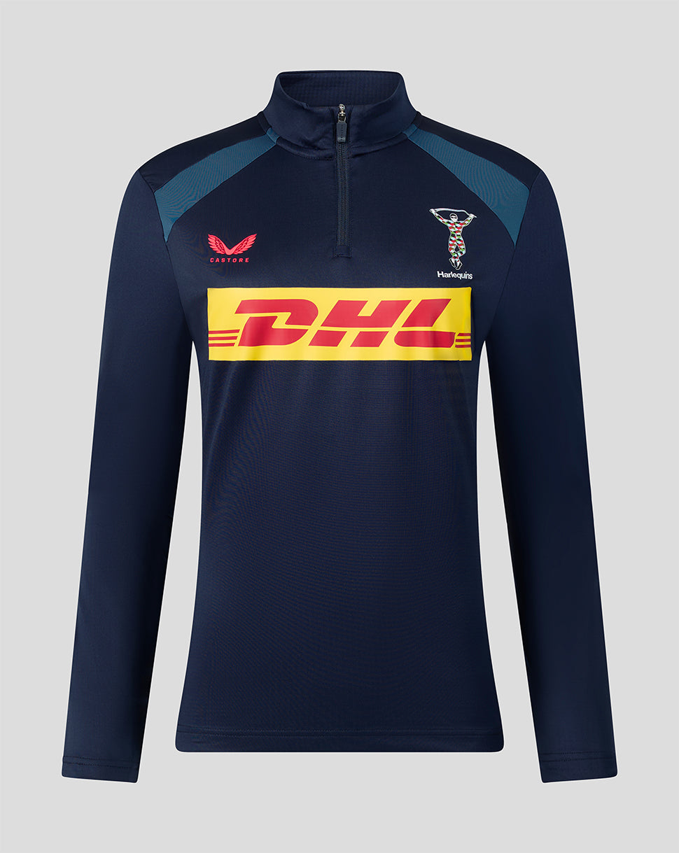 HARLEQUINS WOMENS 2026/27 TRAINING QUARTER ZIP TOP - NAVY