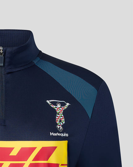 HARLEQUINS WOMENS 2026/27 TRAINING QUARTER ZIP TOP - NAVY