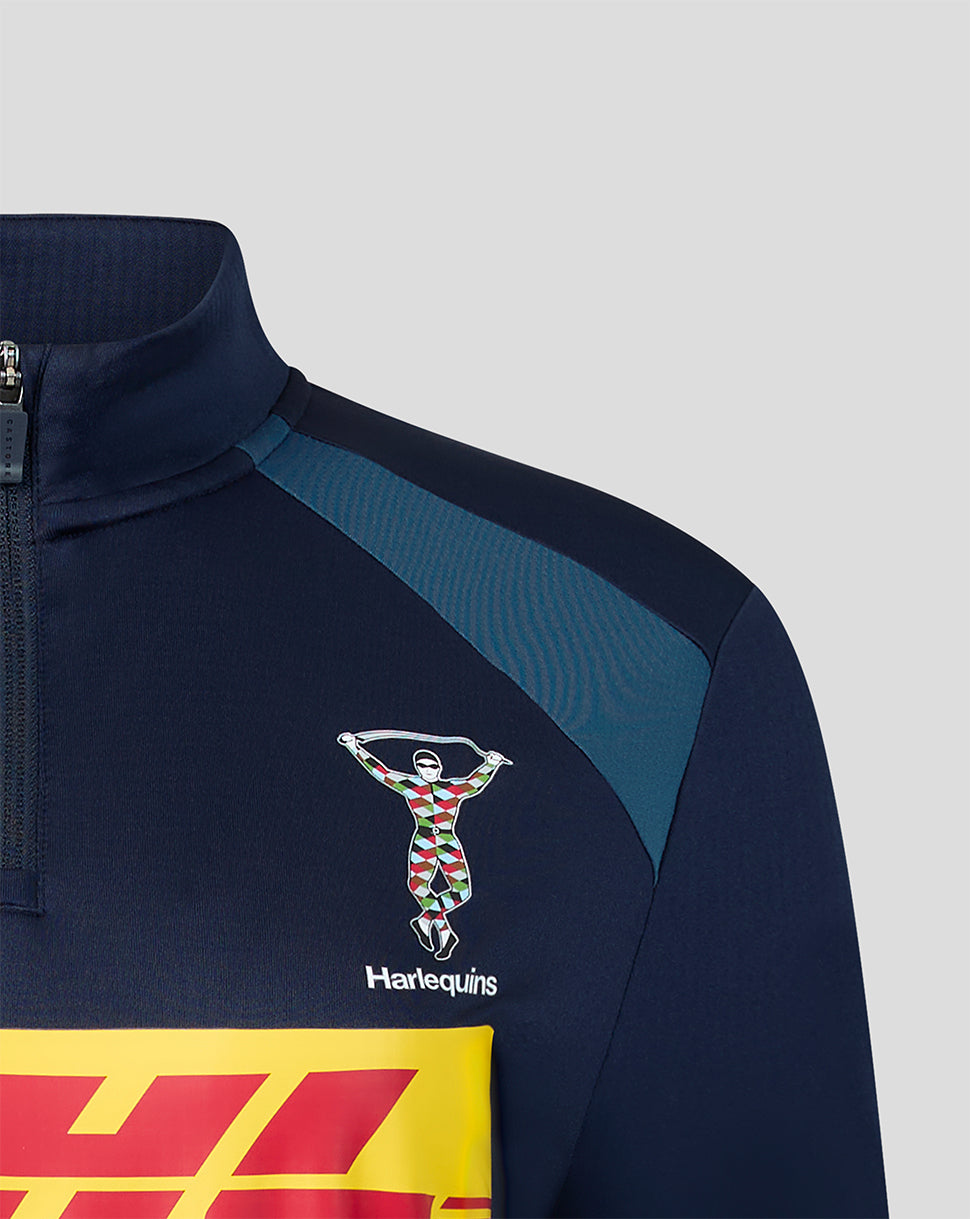 HARLEQUINS WOMENS 2026/27 TRAINING QUARTER ZIP TOP - NAVY