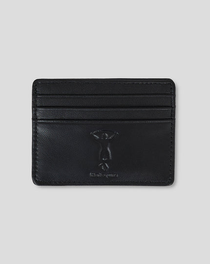 LEATHER DEBOSSED CARD WALLET