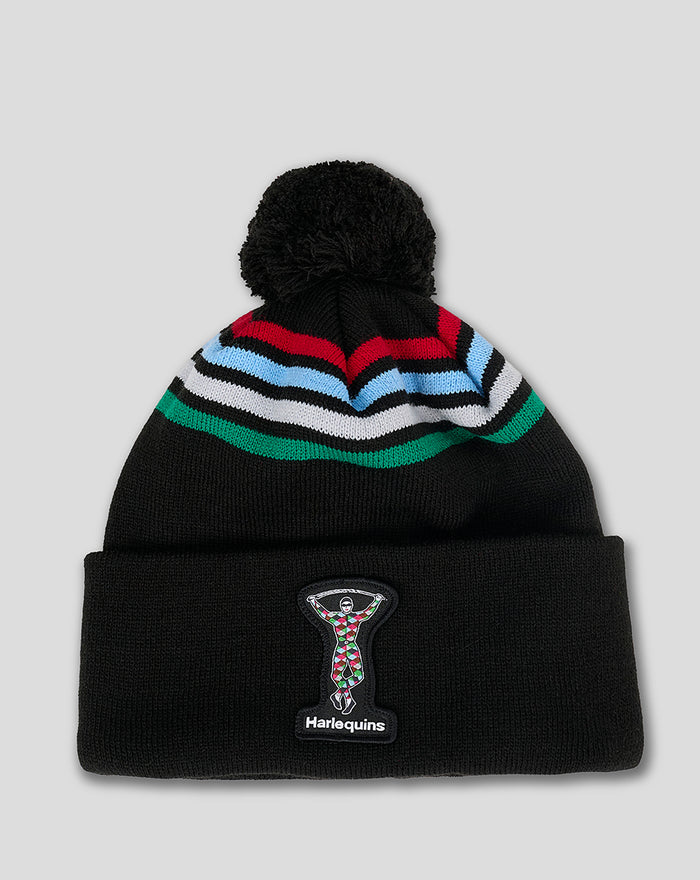 HARLEQUINS BOBBLE HAT (4 STRIPE)