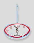 HARLEQUINS CHRISTMAS RUGBY SNOWFLAKE DANGLER