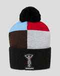 HARLEQUINS ADULT BOBBLE HAT (QUADRANT)