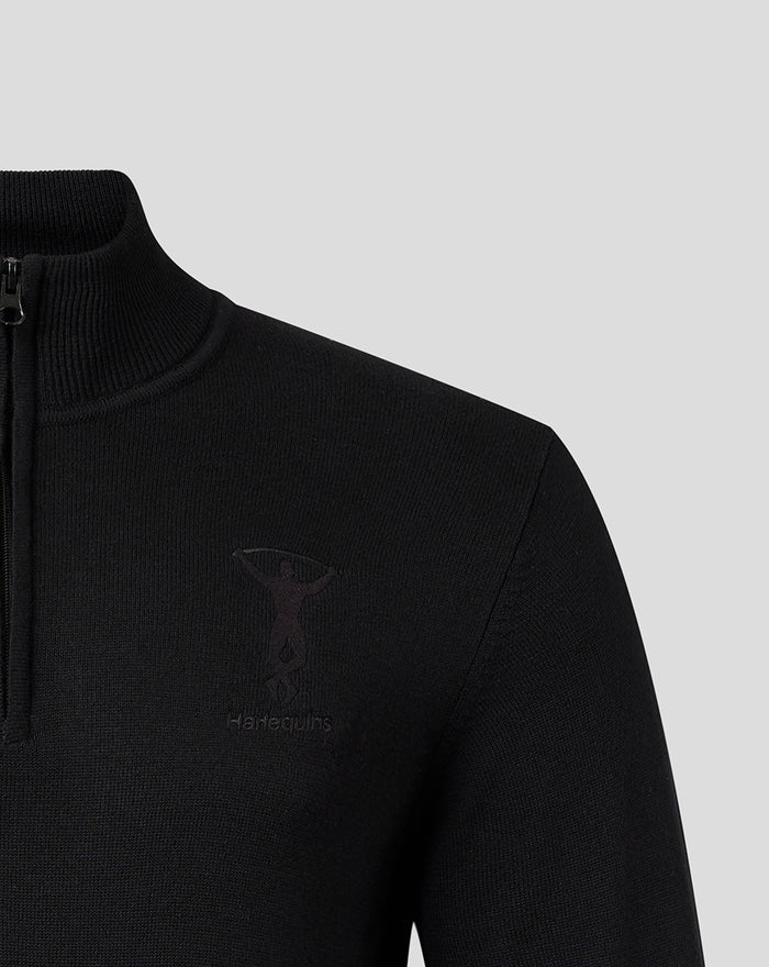 HARLEQUINS MENS 2026/27 EMBROIDERED QUARTER ZIP TOP