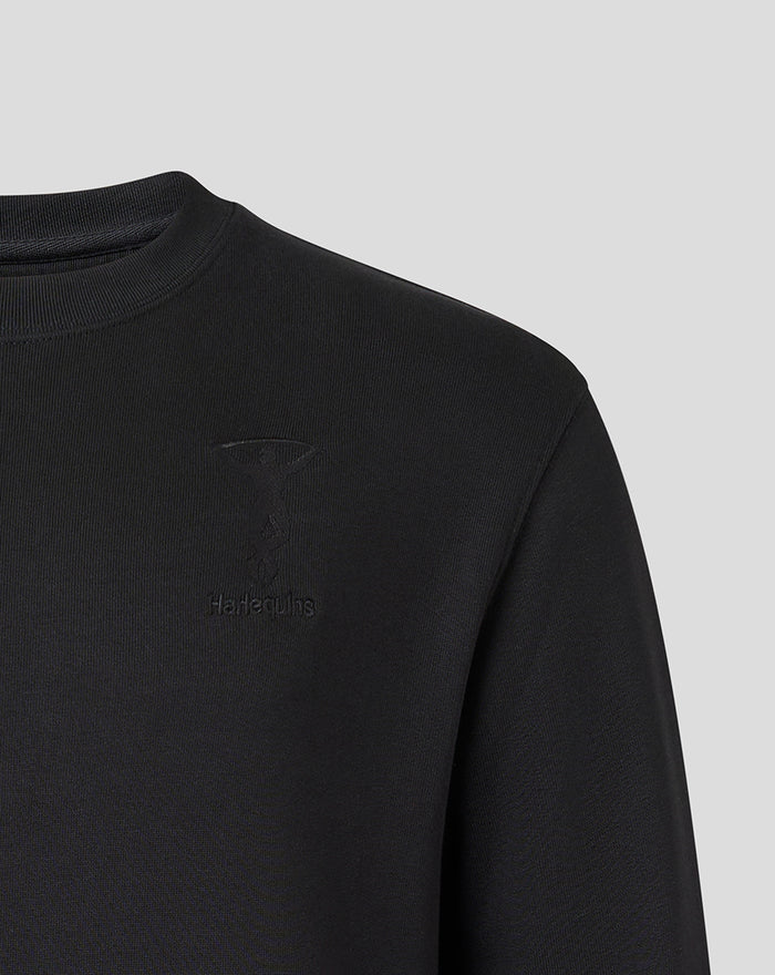 HARLEQUINS MENS 2026/27 EMBROIDERED CREW NECK SWEATSHIRT