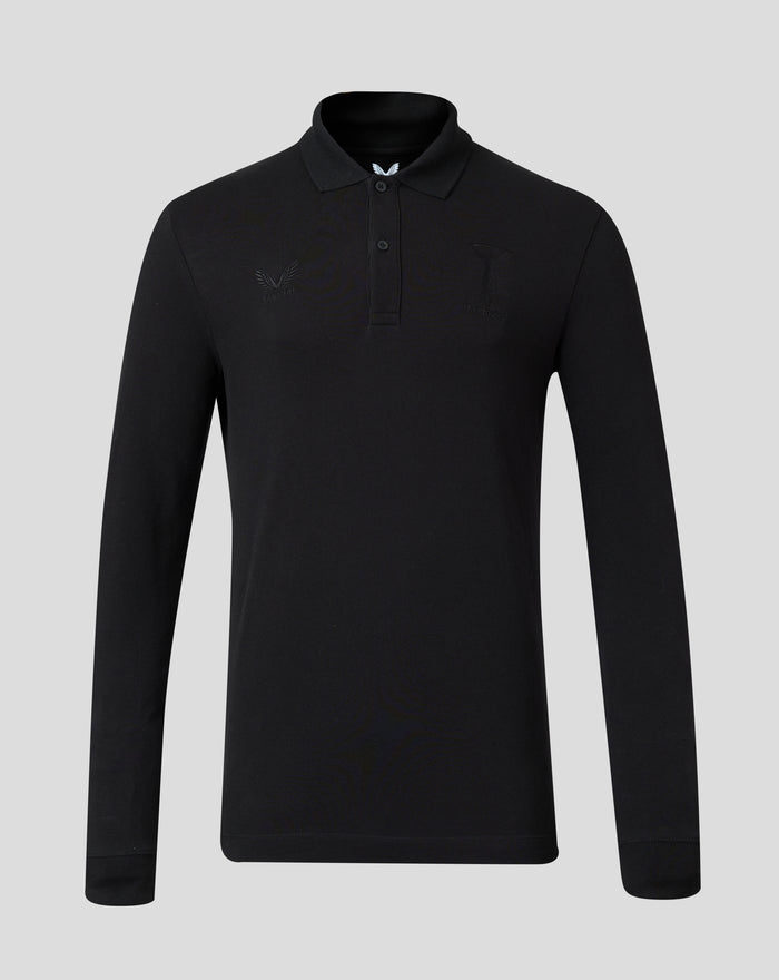 HARLEQUINS MENS 2026/27 EMBROIDERED LONG SLEEVE POLO