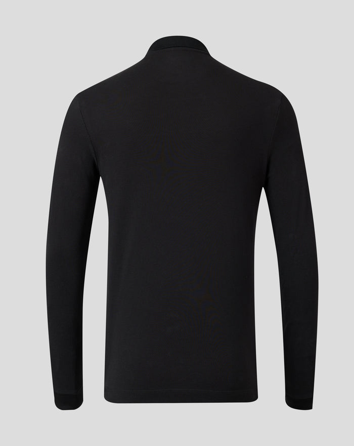 HARLEQUINS MENS 2026/27 EMBROIDERED LONG SLEEVE POLO