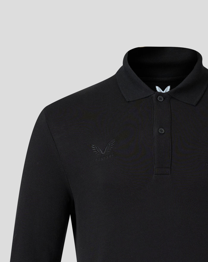 HARLEQUINS MENS 2026/27 EMBROIDERED LONG SLEEVE POLO