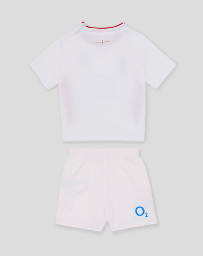 Baby’s England Rugby 25/26 Home Short Sleeve Kit – Brilliant White