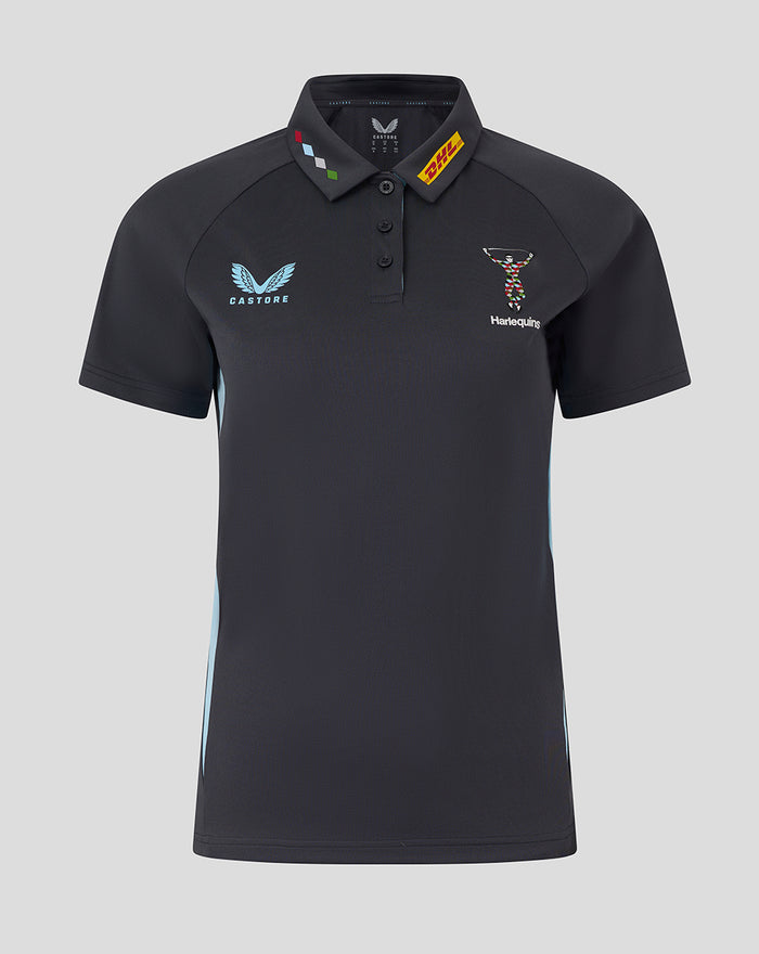 WOMENS 25/26 PRESENTATION POLY POLO - EBONY
