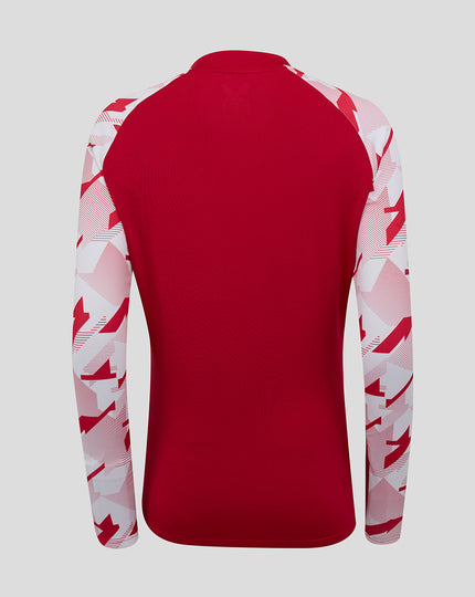 England Rugby Red Roses Pre Match Long Sleeve Drill Top O2 – Women's Fit
