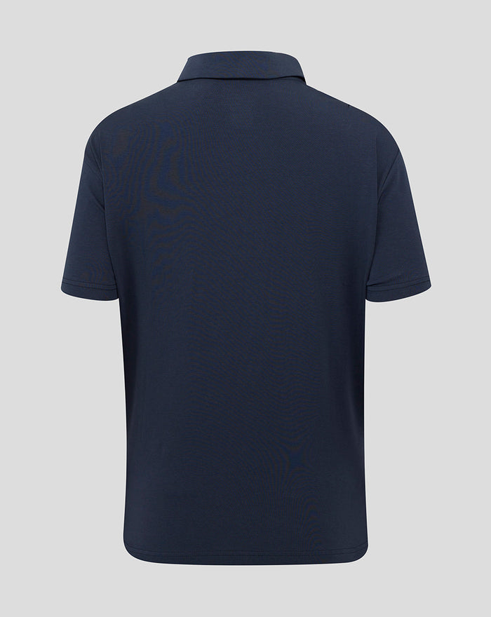 Women's England Rugby 25/26 Travel Short Sleeve Polo - Inkwell