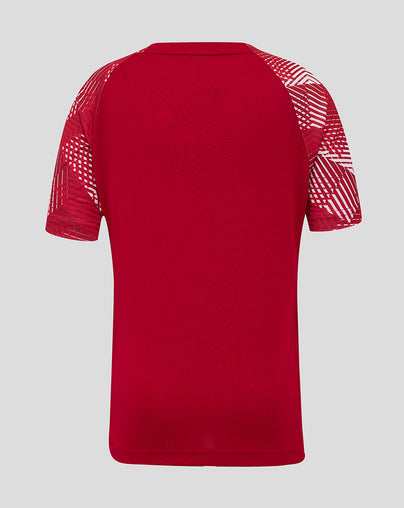 Junior England Rugby 25/26 Pre Match Short Sleeve T-Shirt - Jester Red