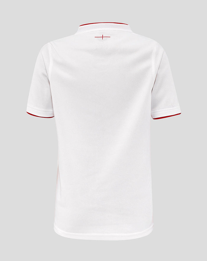 Junior England Rugby 25/26 Home Pro Shirt - Brilliant White