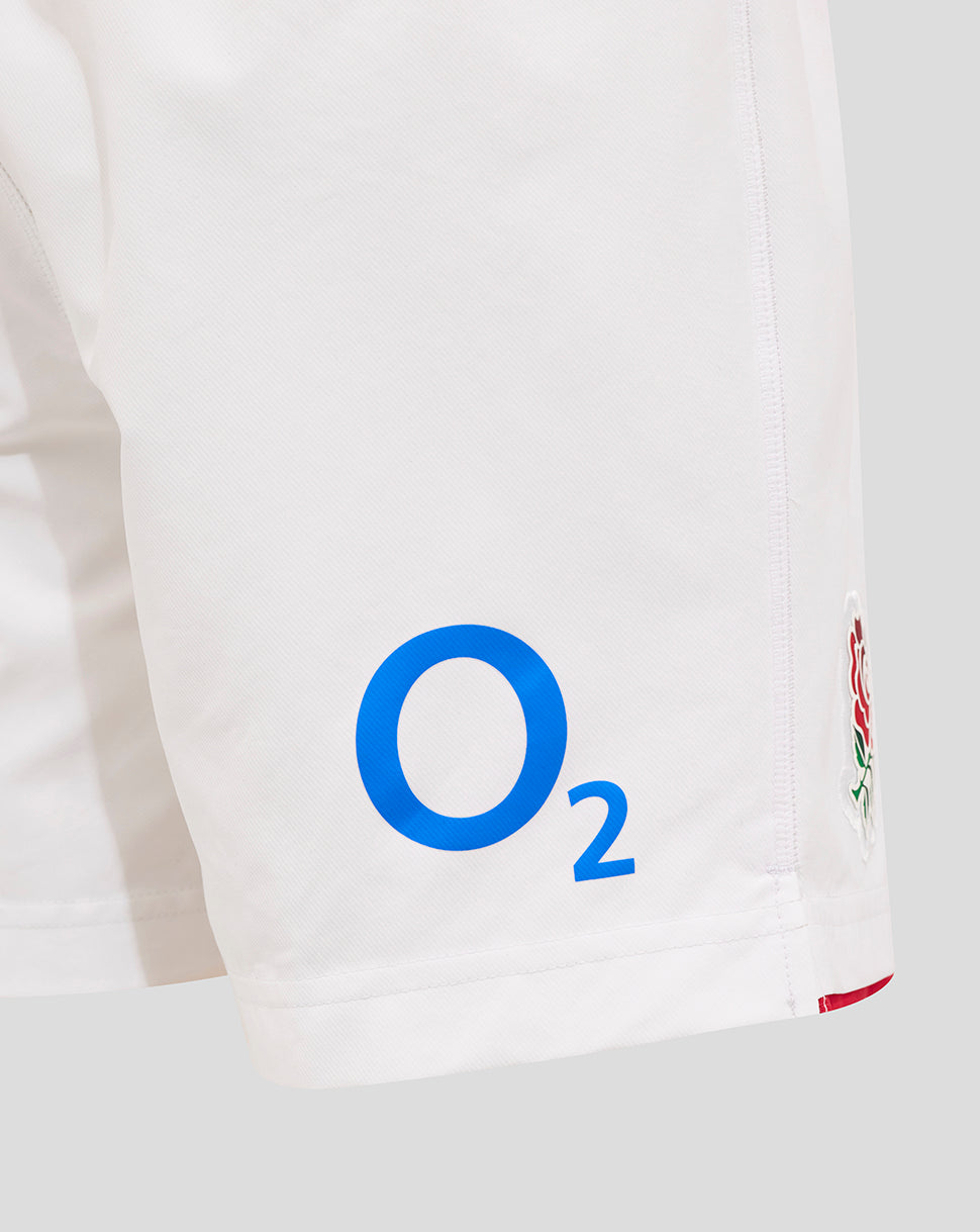 Junior England Rugby 25/26 Home Shorts - Brilliant White