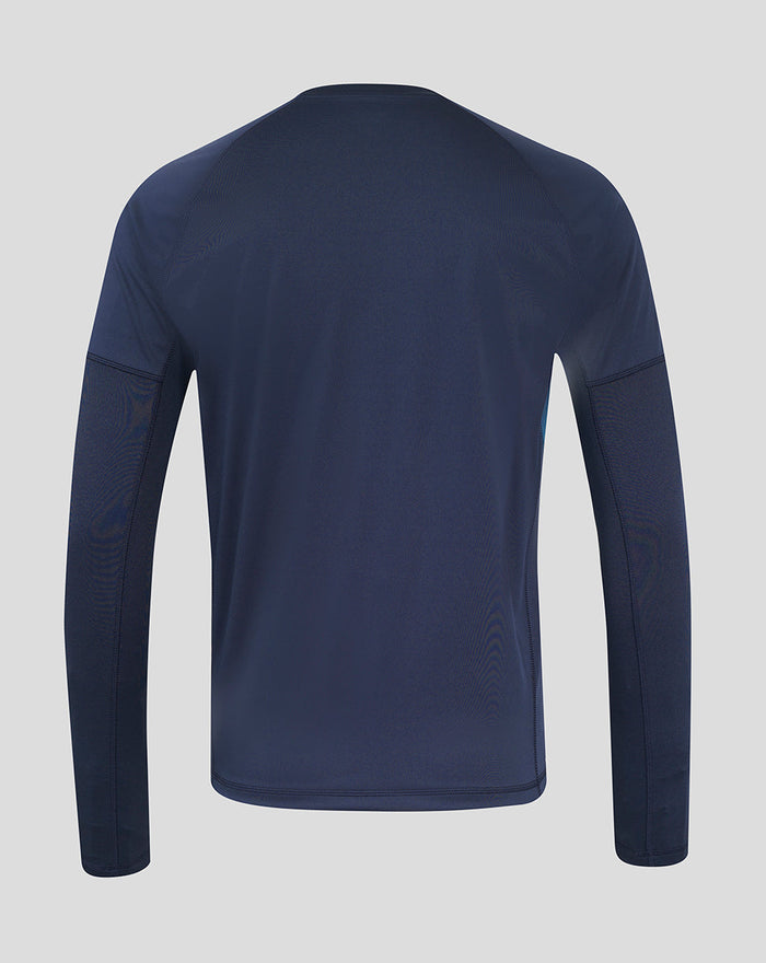 Men’s England Rugby 25/26 Contact Long Sleeve Drill Top – Inkwell