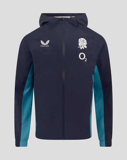 Men’s England Rugby 25/26 Performance Long Sleeve Rain Jacket – Inkwell