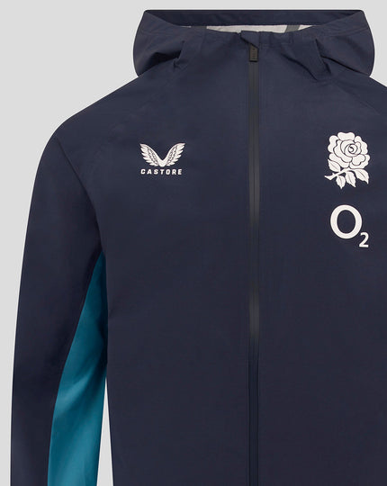 Men’s England Rugby 25/26 Performance Long Sleeve Rain Jacket – Inkwell