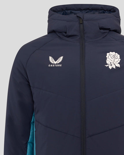 Men’s England Rugby 25/26 Performance Long Sleeve Padded Jacket – Inkwell