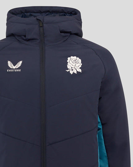 Men’s England Rugby 25/26 Performance Long Sleeve Padded Jacket – Inkwell