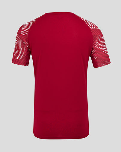 Men’s England Rugby 25/26 Pre Match Short Sleeve T-Shirt – Jester Red