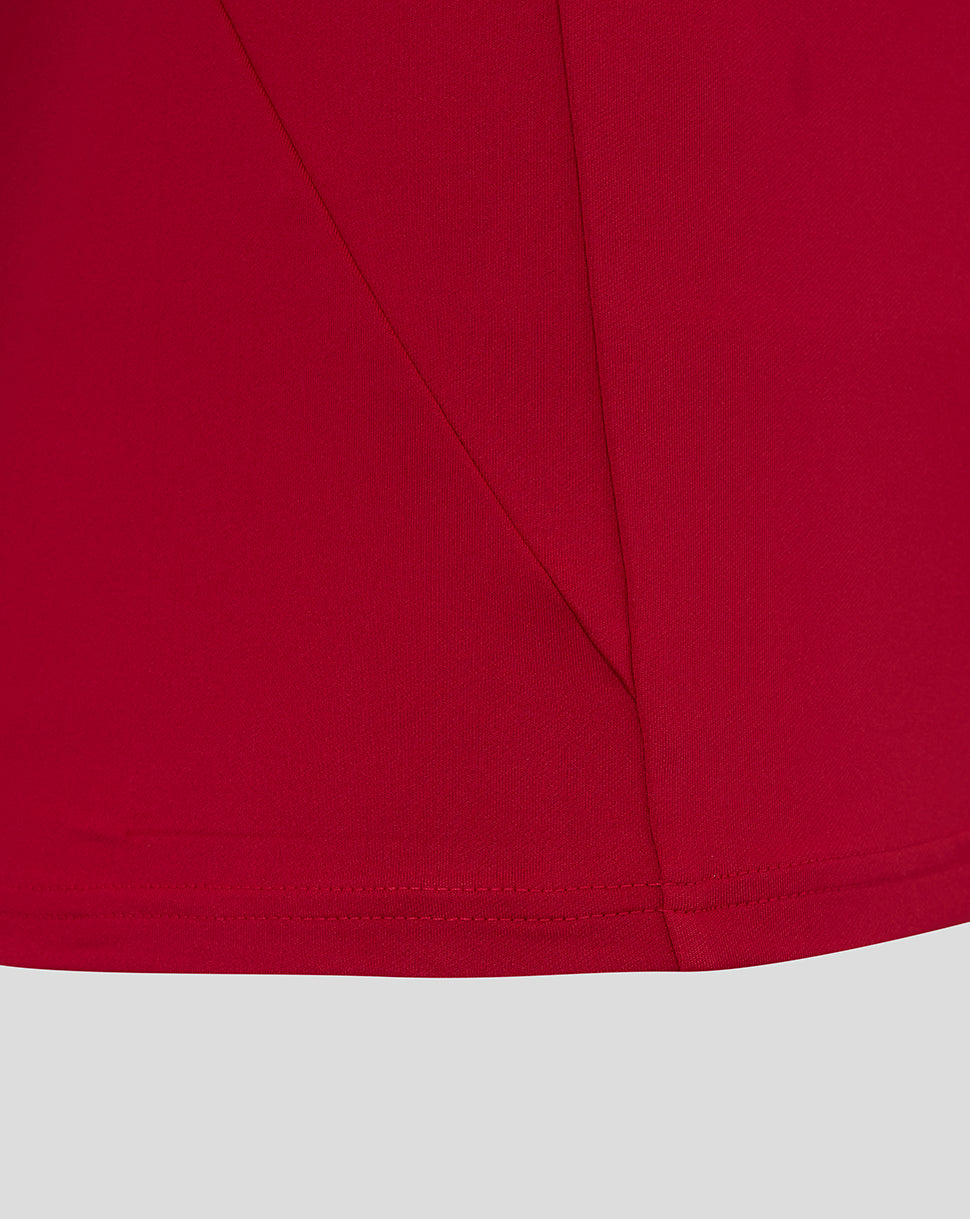 England Rugby Men's Pre Match Long Sleeve Drill Top O2 – Jester Red