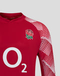 England Rugby Men's Pre Match Long Sleeve Drill Top O2 – Jester Red