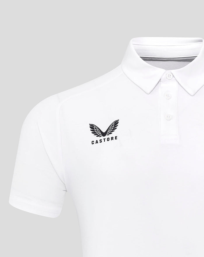 Men's England Rugby 25/26 Travel Short Sleeve Polo - Brilliant White