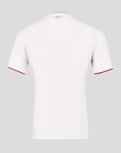 Men’s England Rugby 25/26 Home Pro Short Sleeve Shirt – Brilliant White