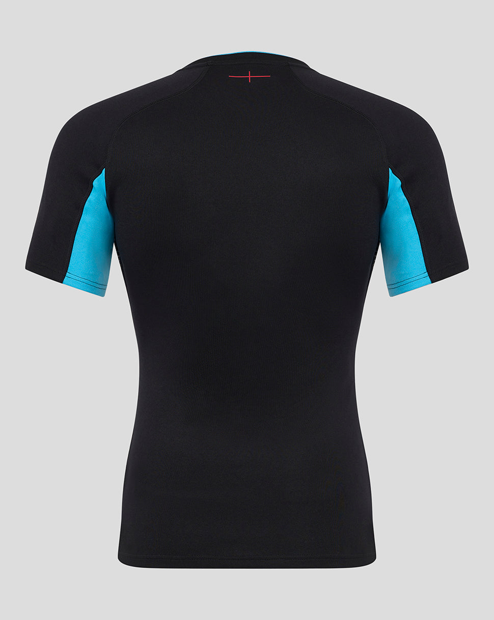 Men’s England Rugby Alternate Short Sleeve Pro Shirt – Caviar