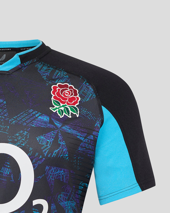 Men’s England Rugby Alternate Short Sleeve Pro Shirt – Caviar