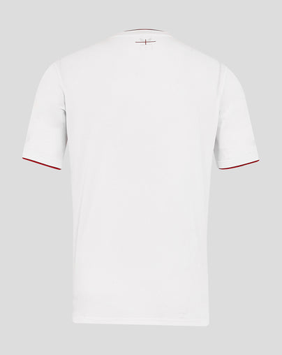 Men’s England Rugby 25/26 Home Short Sleeve Shirt – Brilliant White