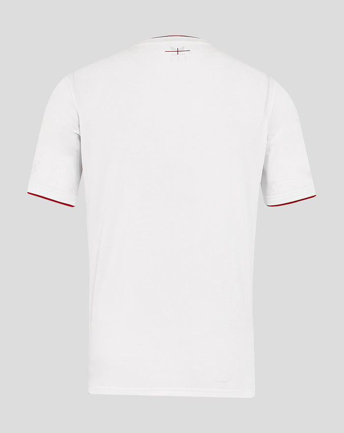 Men’s England Rugby 25/26 Home Short Sleeve Shirt – Brilliant White