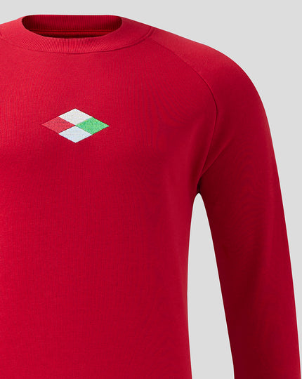 Men's Crew Neck Sweatshirt - Red