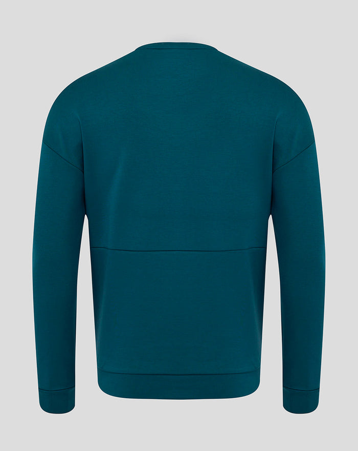 Men's England Rugby 25/26 Travel Crew Sweatshirt - Reflecting Pond