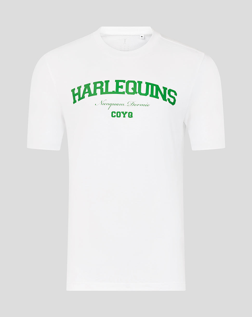 UNISEX 25/26 VARISTY TEE - WHITE/GREEN