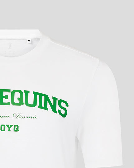 UNISEX 25/26 VARISTY TEE - WHITE/GREEN