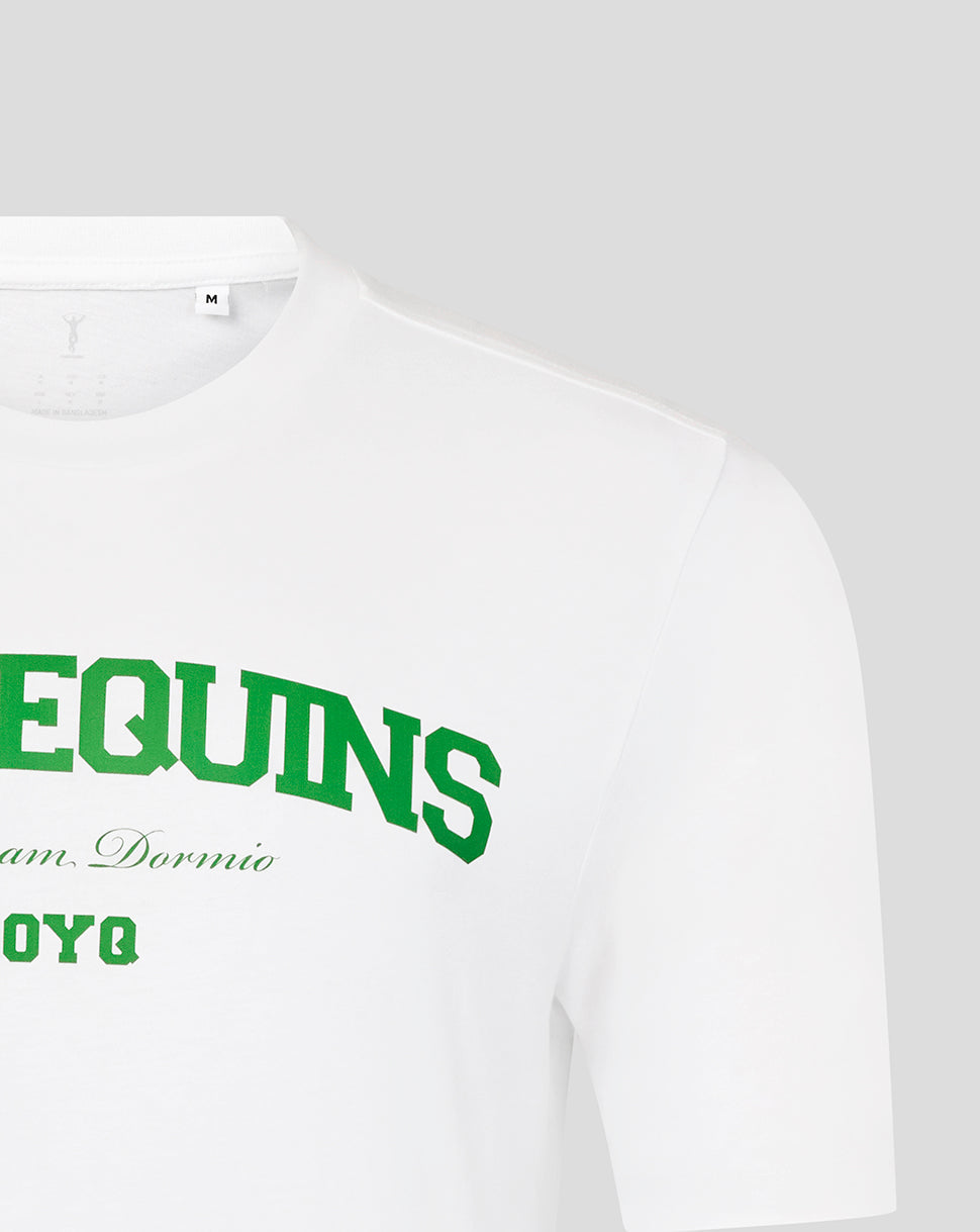 UNISEX 25/26 VARISTY TEE - WHITE/GREEN