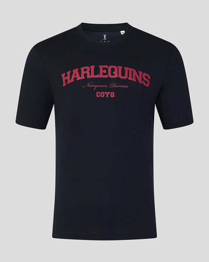 UNISEX 25/26 VARISTY TEE - NAVY/PINK