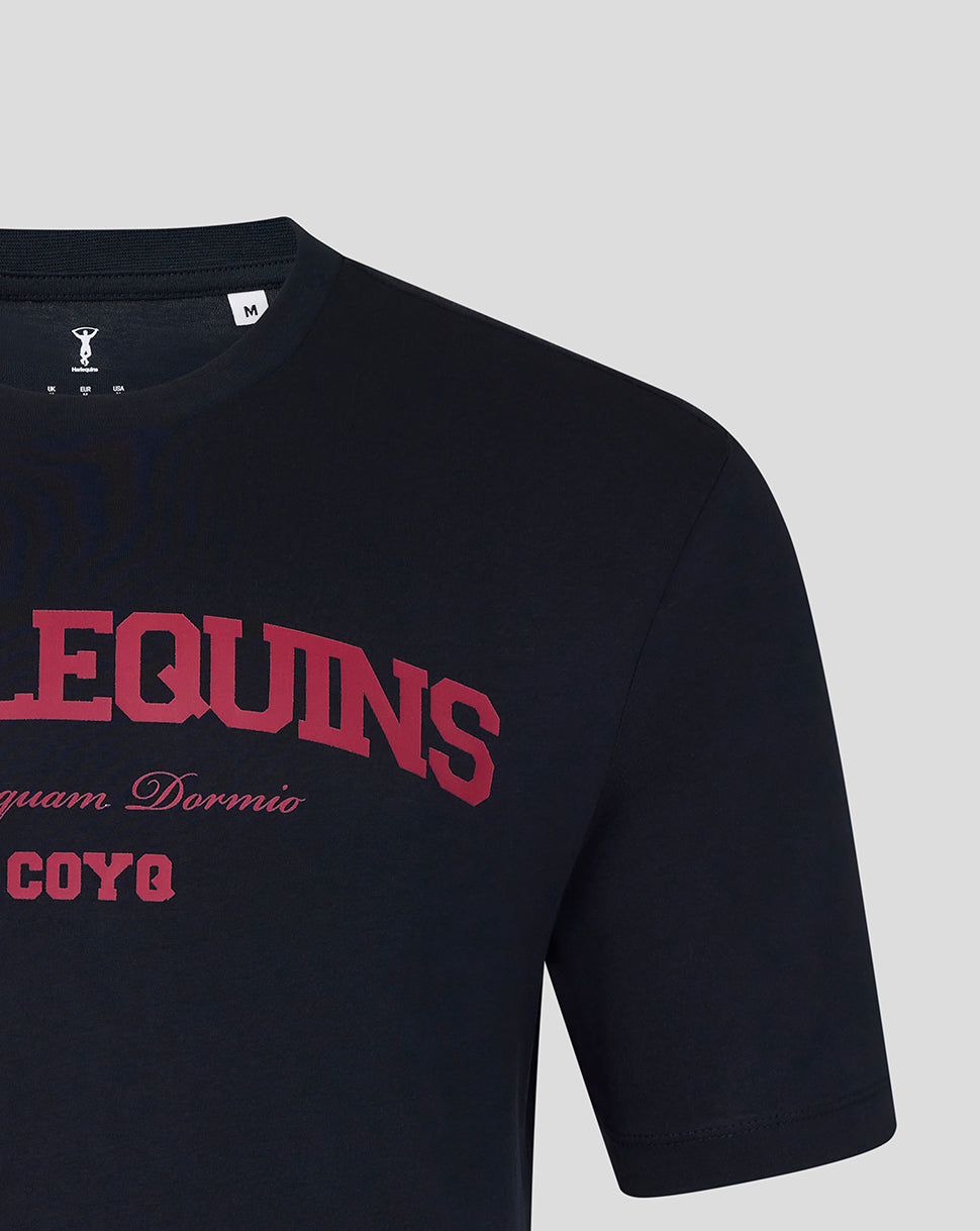 UNISEX 25/26 VARISTY TEE - NAVY/PINK