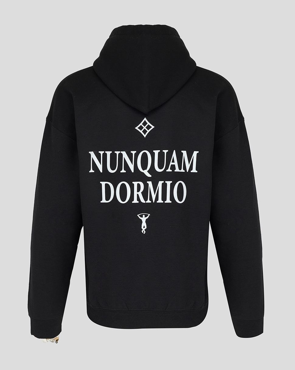 UNISEX 25/26 NUNQUAM DORMIO HOODIE - BLACK