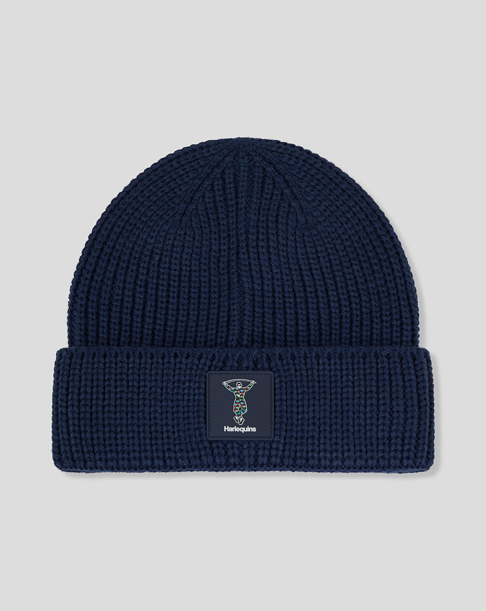 KNITTED BEANIE (RUBBER BADGE)