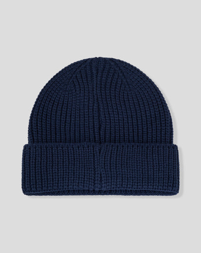 KNITTED BEANIE (RUBBER BADGE)